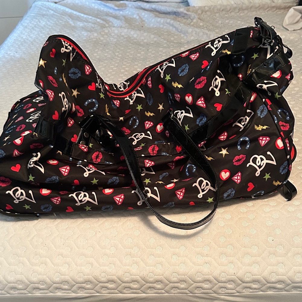 Stylish Black Patterned Women's Bag